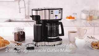 Coffee Maker  Hamilton Beach®  2 Way Programmable Coffee Maker 49980Z