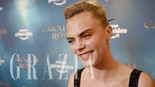 Cara Delevingne talks chemistry with Orlando Bloom in Carnival Row