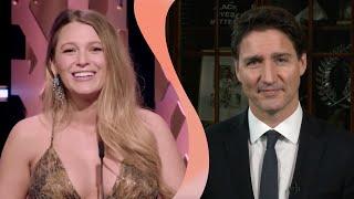 Blake Lively  & Justin Trudeau Celebrate Ryans Life in Storytelling