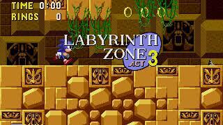 Sonic The Hedgehog - Labyrinth Zone 1-3  No BubblesDeaths