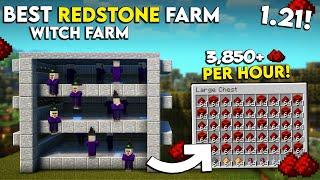 Minecraft Witch Redstone Farm Tutorial 1.21  Redstone Farm Minecraft - 3850+ Perh