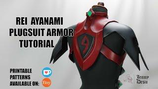 REI AYANAMI PLUGSUIT ARMOR COSPLAY TUTORIAL-Rebuild of evangelion-JENNY DESU