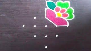 5x1 rangoli  thipkyanchi rangoli  festival muggulu  diwali rangoli