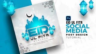 Eid Ul Fitr Social media post design in Photoshop  Social Media Post Design  UIXTUBE