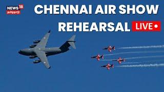 LIVE AIR SHOW Final Rehearsal  Marina Beach  Indian Air Force Show  Chennai  Indian Army N18L