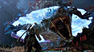 God of War 5 Ragnarok - Nidhogg Boss Fight & Freya Forgives Kratos For Baldur Scene PS5 4K 60FPS