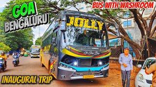 Goa to Bangalore by Jolly Travels Latest AC Sleeper Bus with Washroom  Inaugural Bus journey