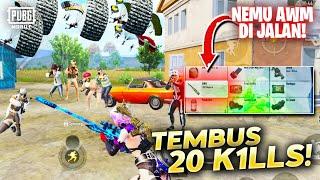 TIDAK SENGAJA DAPAT AWM DI JALAN LANGSUNG FULL BARBAR TEMBUS 20 K1LLS - PUBG MOBILE