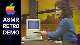 Unintentional ASMR  Relaxing Retro Macintosh Demonstration 1984