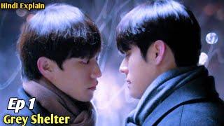 Gray shelter Ep 1 Explain in HindiStepbrothers Fall in love Stepbrothers love storyNew BL