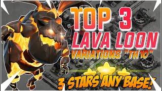 Top 3 Lavaloon Variations Th10 2023  TH10 Lalo  TH10 Attack strategy  COC