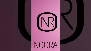 NOORA Name brand new Logo ll Comment your Name ll  ll #viral #logo #youtubeshorts #trending #short