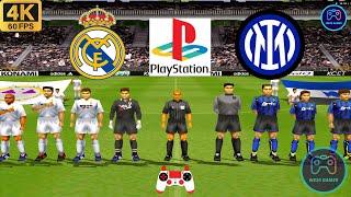 Winning Eleven 2002 Gameplay - Real Madrid vs Inter - Duckstation PS1 on PC  Full Game 4K60