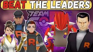 HOW TO BEAT ALL THE TEAM GO ROCKET LEADERS & GIOVANNI in Pokémon Go