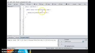 Dr Java IDE video