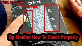 Bp monitor check and set date and time