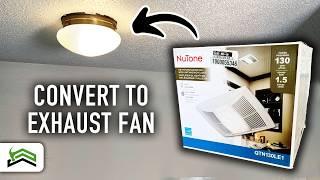 Bathroom Exhaust Fan Install  DIY Bathroom Remodel