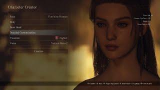 Dragons Dogma 2 Character Creation Beautiful Elven Female