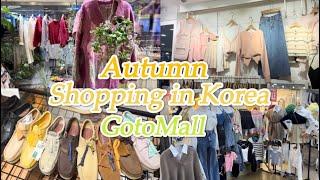 Shopping in Korea vlog  Autumn fashion haul at Gotomall underground shopping center 
