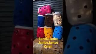 boneka boba jumbo lampu. boneka viral. boneka boba viral. boba viral ada lampu. boba led lampu