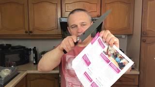 Miyabi knives Kaizen 5000 FCD gyutoh  vs Wusthof Classic Chefs knifes part 1- paper and tomato test