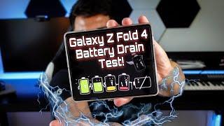 Samsung Galaxy Z Fold 4 All Day REAL LIFE Battery Drain Test