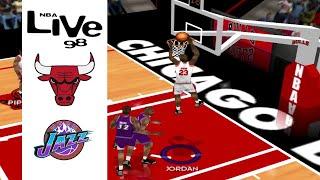 NBA Live 98 PC - Bulls vs. Jazz - Highlights - Michael Jordan -@NBALiveSeriesCenter Co-Op