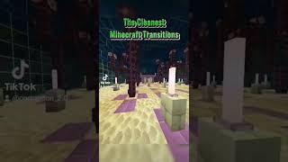 The Cleanest Minecraft Transitions #minecraft #clean #transition