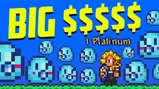 Terraria Awesome AFK Coin Farm Using Slime Staff & Lucky Coin 1.3.5 Update