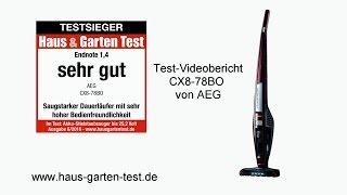 Testvideo Akkusauger AEG CX8-78 BO Testsieger