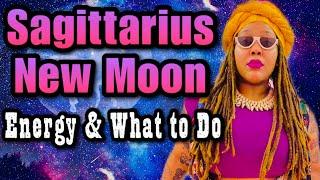 New Moon in Sagittarius Energy What to Do Journal Prompts Crystals Herbs & More
