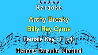 Achy Breaky Karaoke Billy Ray Cyrus - Female Tone Key F  -4