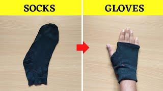 How to make Hand Gloves from old socks