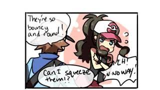 Pokemon Hilbert and Hilda squeeze 