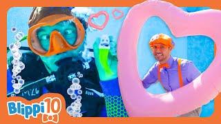 BLIPPI’S TOP TEN FUN AND GAMES - Blippi Top 10  Educational Videos for Kids