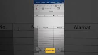 Cara Cepat Membuat Nomor Urut di Tabel pada Microsoft Word By Channel Zahby