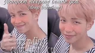 ASMR Namjoon sleeping next to you 