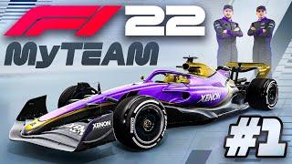 F1 22 MY TEAM CAREER PART 1 Creating a F1 Team Hiring a NEW Team mate & First Race