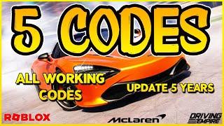 NEW CODEALL WORKING CODES for DRIVING EMPIREUpdate 5 YEARS  Roblox 2024