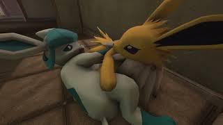 Erafarty Gassy play with Jolteon and Glaceon