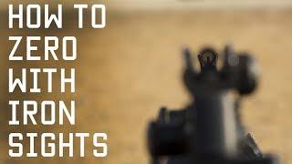 How to Zero With Iron Sights  Shooting Techniques  Tactical Rifleman