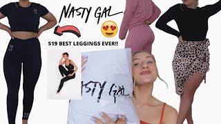 NASTY GAL UNBOXING TRY ON HAUL 2020  ACTIVE WEAR + CASUAL OUTFITS  AD