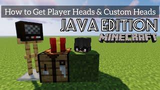 How to Get Player Heads and Custom Heads With Minecraft Heads Java Edition