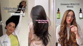 hair care  and growth tips  routine  TikTok complation 2023 ️