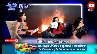 Ariana Mejía Y Verónica Saltos Se Pelearon en Vivo  Le Tiro Agua en la Cara.