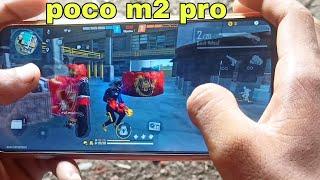 poco m2 pro free fire gameplay test 2 finger handcam video m1887 op headshots