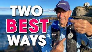 Two EASY Methods for Catching Drummer - BEST EATING FISH Rock Fishing