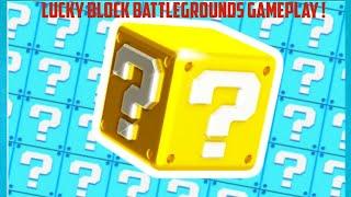 Roblox Lucky Block Battlegrounds Gameplay 