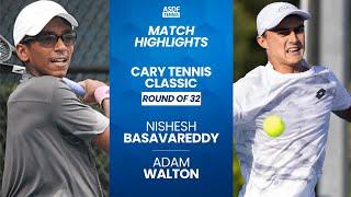 Nishesh Basavareddy vs Adam Walton AUGUST 12 2024 Cary Tennis Classic