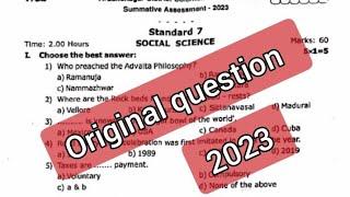 class 7 social annual original question paper 2023. ‎@GjStudies